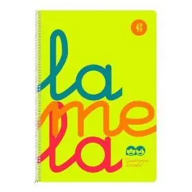 Cuaderno Espiral Fº/A4 4Mm Pp Fluor Amarillo Lamela