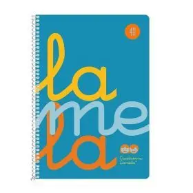 Cuaderno Espiral 4º/A5 4Mm Pp Fluor Azul Lamela
