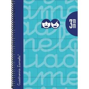 Cuaderno Espiral 4º/A5 Extradura 3Mm Turquesa Lamela