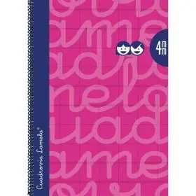 Cuaderno Espiral Fº/A4 4Mm Extradura Fucsia Lamela