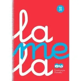 Cuaderno Espiral Fº/A4 3Mm Pp Fluor Rojo Lamela Libreta Folio