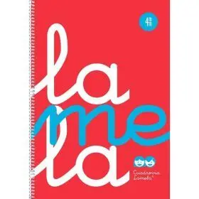 Cuaderno Espiral Fº/A4 4Mm Pp Rojo Lamela