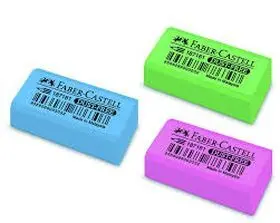 (150) Goma Escolar en Colores Pastel