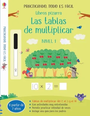 Libros Pizarra Tablas de Multiplicar