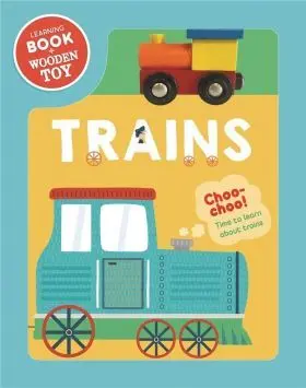 Trains. Book & Wooden Vehicle