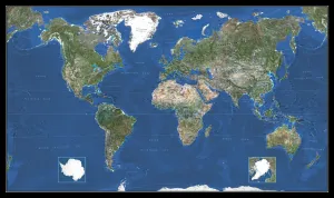 Planisferio Foto Satelite