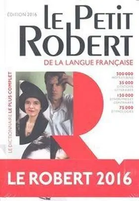 Petit Robert Langue Française 2016