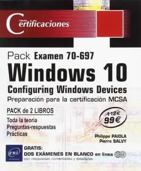 Pack Examen 70-697 - Windows 10 (2 Vols)