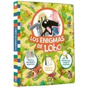 Los Enigmas de Lobo. Busca y Encuentra y Laberinto. Enigmas y Misterios. 30 Dife