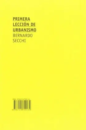 Primera Leccion de Urbanismo