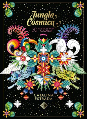 Jungla Cosmica. 30 Postales para Colorear