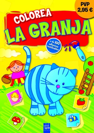 Colorea la Granja. Gatito