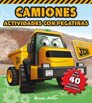 Jcb. Camiones. Actividades con Pegatinas