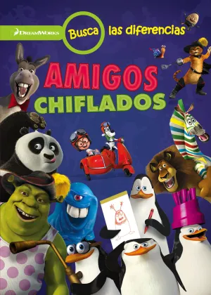 Dreamworks. Busca las Diferencias. Amigos Chiflado