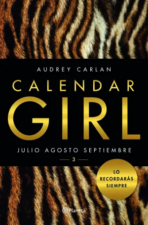 Calendar Girl 3 Julio Agosto y Septiembre