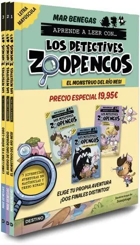 Pack Simple Aprender a Leer con... ¡Los Detectives Zoopencos! 1, 2 y 3: en Letra