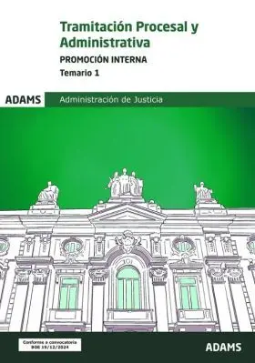 Temario 1 Tramitacion Procesal y Administrativa, Promocion Interna