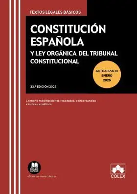 Constitucion Española y Ley Organica del Tribunal Constitucional (23. ª Edicion 2