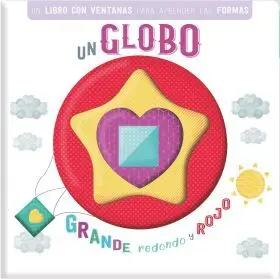 Libro Ventanas Globo Grande Redondo Rojo