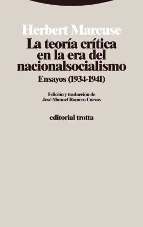 Teoria Critica en la Era del Nacionalsocialismo, la