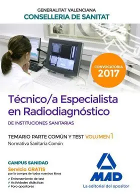 Tecnico/A Especialista en Radiodiagnostico de Inst
