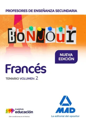 Temario Ii Frances Profesores Enseñanza Secundaria