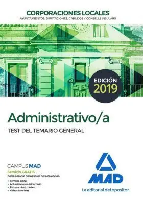 Administrativo de las Corporaciones Locales. Test