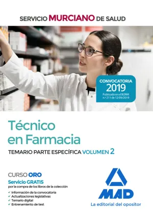 Tecnico en Farmacia del Servicio Murciano de Salud