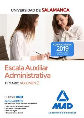 Escala Auxiliar Administrativa de la Universidad D