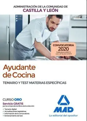 Ayudante de Cocina de la Administracion de la Comu