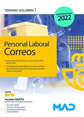 Temario. Personal Laboral de Correos y Telégrafos