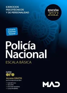 Policía Nacional Escala Básica. policía Nacional Escala Básica Ejercicios Psicoté