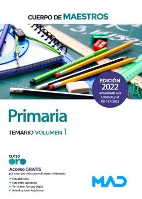Cuerpo de Maestros Primaria Temario Vol. 1
