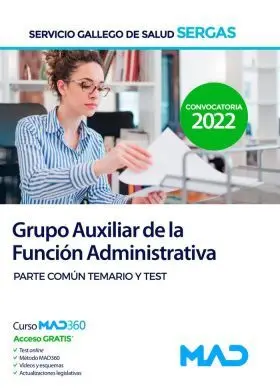 Sergas Auxiliar Administrativo Temario y Test Parte Comun