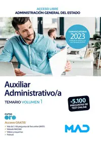Temario Auxilxiar Administrativo del Estado Vol 1