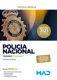 Policía Nacional Escala Básica. Temario Volumen 1
