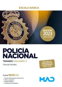 023 T03 Policía Nacional Escala Básica. Temario Volumen 3