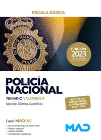 023 T04 Policía Nacional Escala Básica. Temario Volumen 4