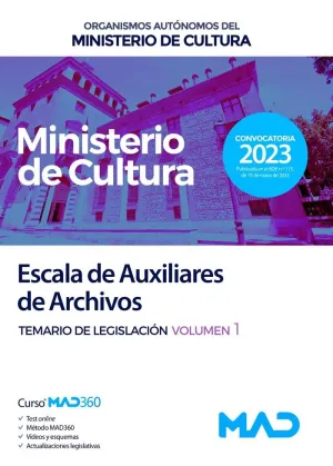Auxiliar de Archivos Legislacion