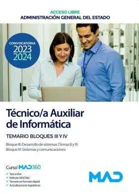 Técnicoa Auxiliar de Informática (Acceso Libre) Temario Bloques Iii y Iv Admini