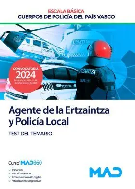 Agente Escala Basica Cuerpo Policia Pais Vasco Test Temario