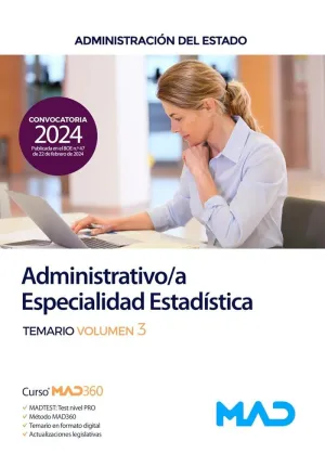 Temario Administrativo Especialidad Estadistica 3