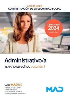 Administrativo Seguridad Social Temario Específico Volumen 1