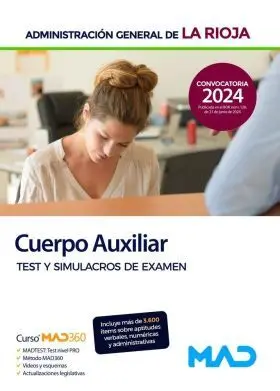 Cuerpo Auxiliar la Rioja Test y Simulacros de Examen