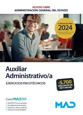 Auxiliar Administrativoa (Acceso Libre). Ejercicios Psicotécnicos. Administraci