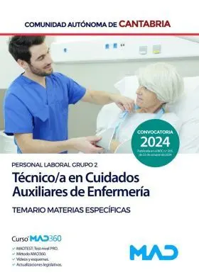Tecnicoa Auxiliares Enfermeria Cantabria Temario Materias