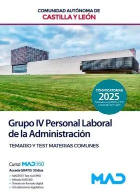 Temario y Test Materias Comunes Auxiliar de Carreteras Castilla y
