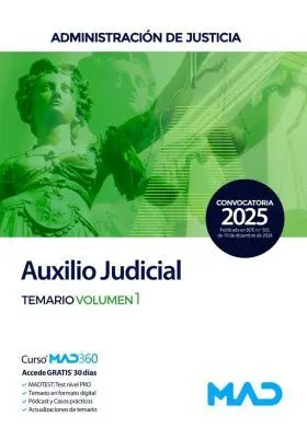 2025 Temario General 1 Cuerpo de Auxilio Judicial