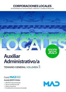 025 T3 Auxiliar Administrativo a Corporaciones Locales