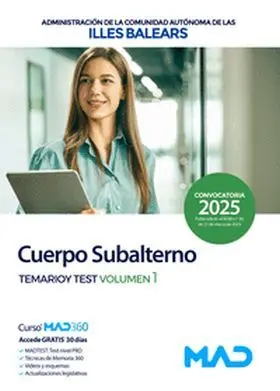 Caib Subalterno 2025 Temario y Test 1